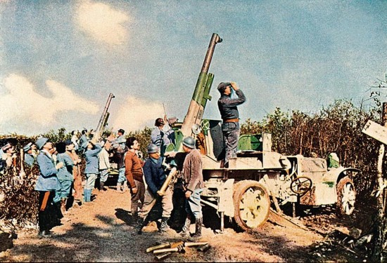 罕见一战彩色照片首度曝光 再现一战前线场